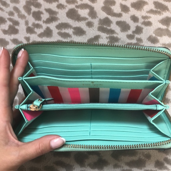 Kate Spade Teal Accordion Wallet - Picture 7 of 7